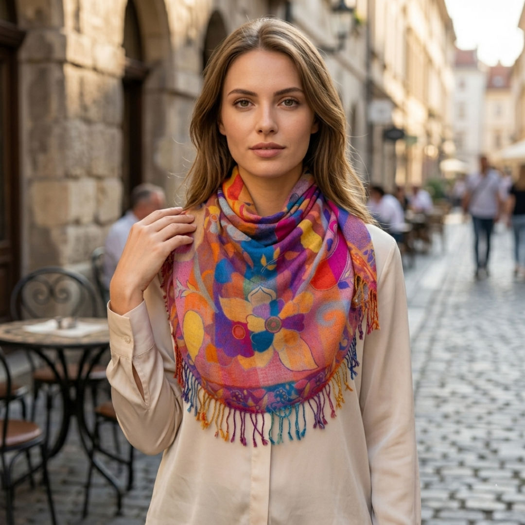 Flower Pattern Shawls